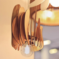Подвесной светильник Accretion Lamp, дуб